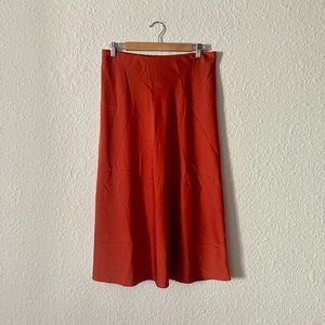 Orange J Crew Skirt